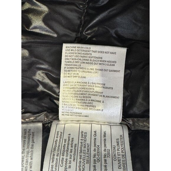 New Andrew Marc Black Premium Down Filled Puffer Packable Coat Zip Pocket Sz XL - Picture 5 of 16